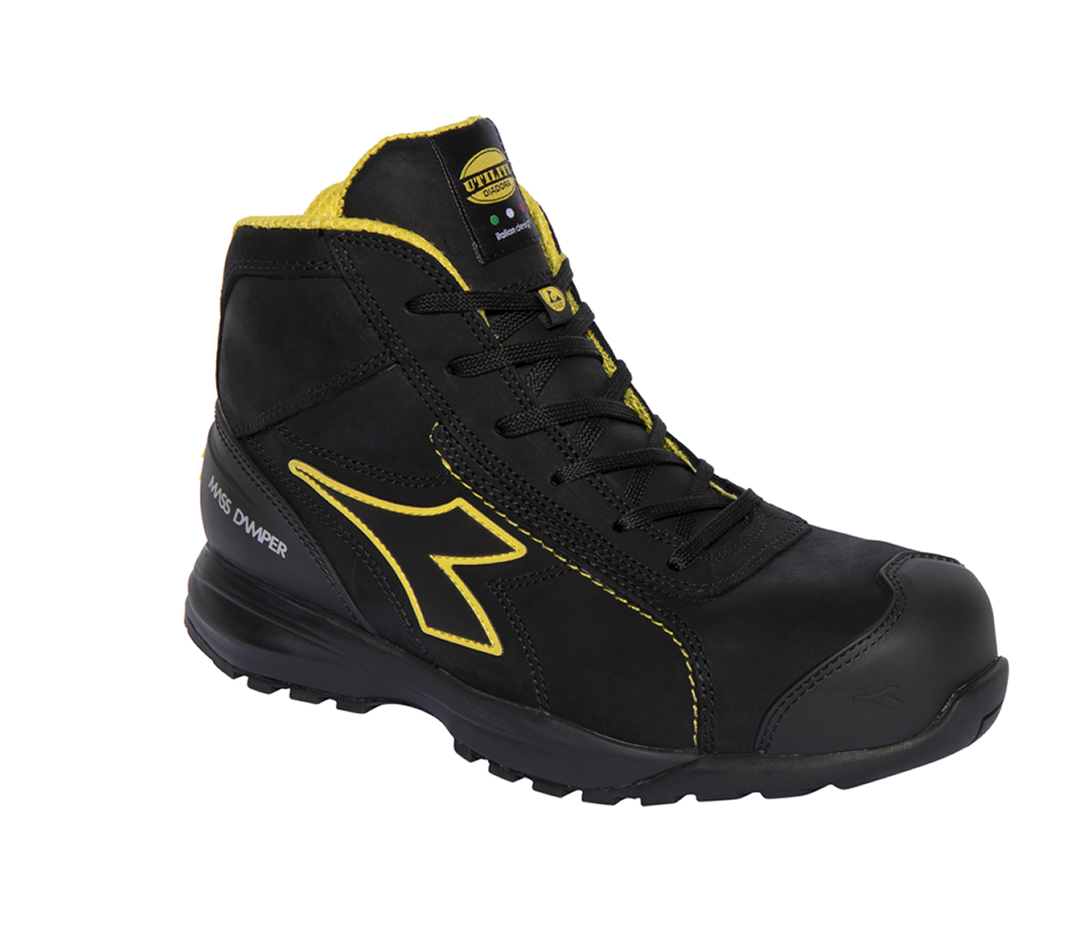 Chaussure sécurité Glove noire jaune T39 Diadora Utility 170235-80013/39